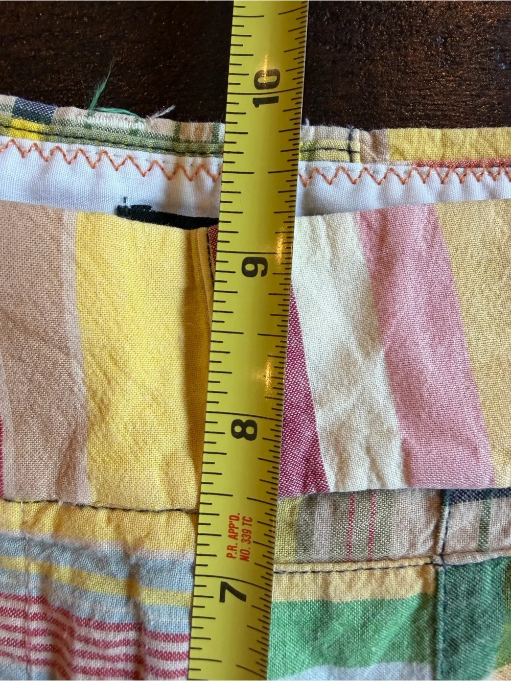 J. Crew Factory Madras Patchwork Plaid Bermuda Shorts - Picture 5 of 7